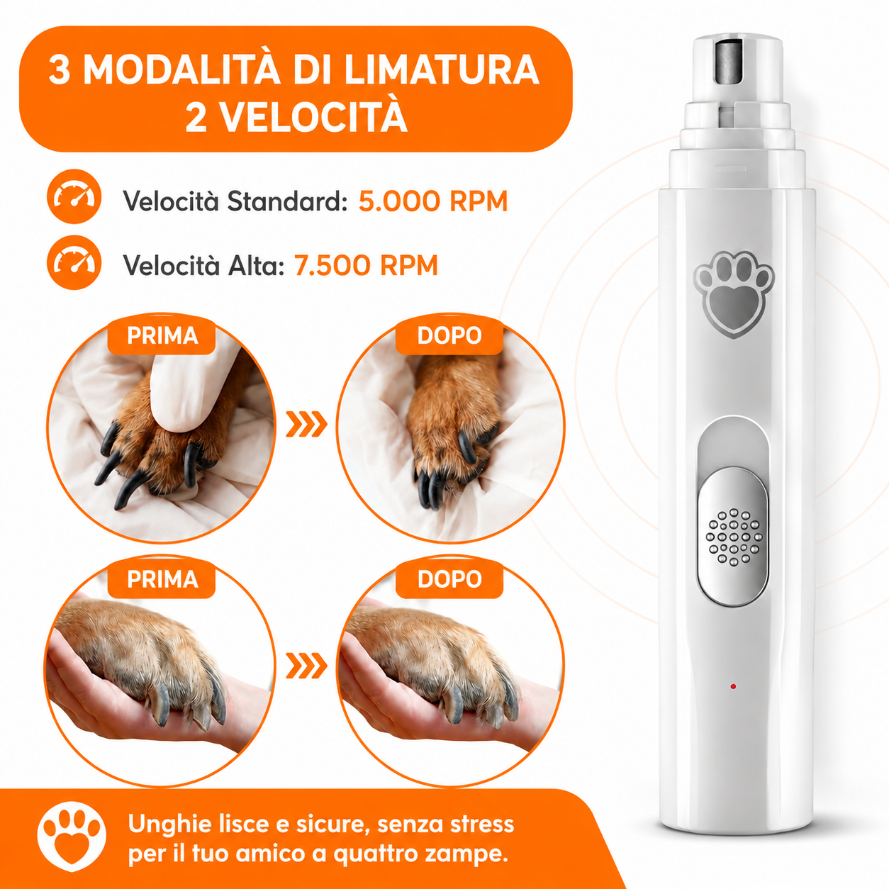 VibeGroom - Il Limaunghie Professionale Ultra-Silenzioso