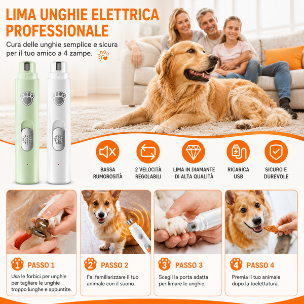 VibeGroom - Il Limaunghie Professionale Ultra-Silenzioso