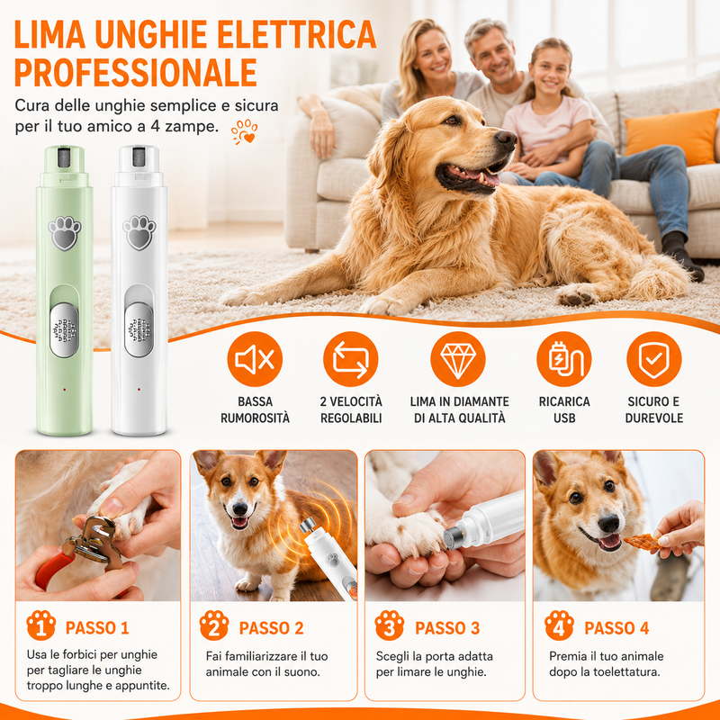VibeGroom - Il Limaunghie Professionale Ultra-Silenzioso