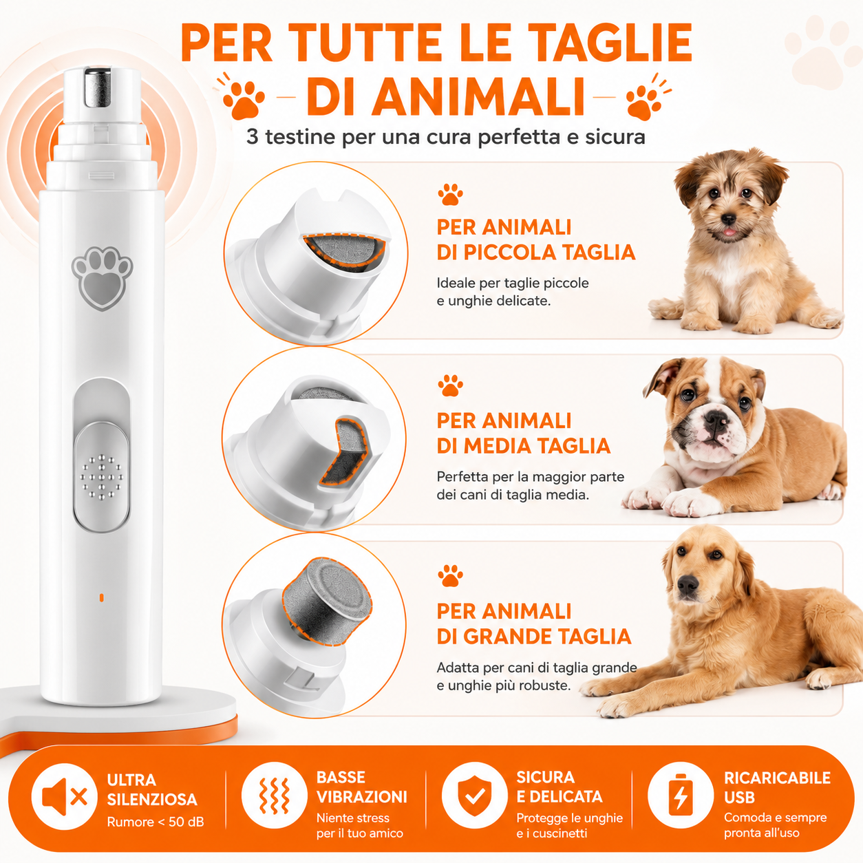 VibeGroom - Il Limaunghie Professionale Ultra-Silenzioso