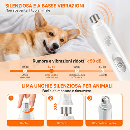VibeGroom - Il Limaunghie Professionale Ultra-Silenzioso